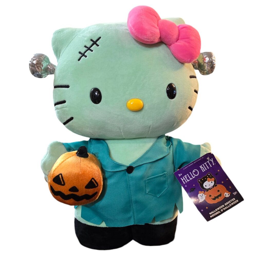 Hello Kitty Halloween Frankenstein Door Greeter